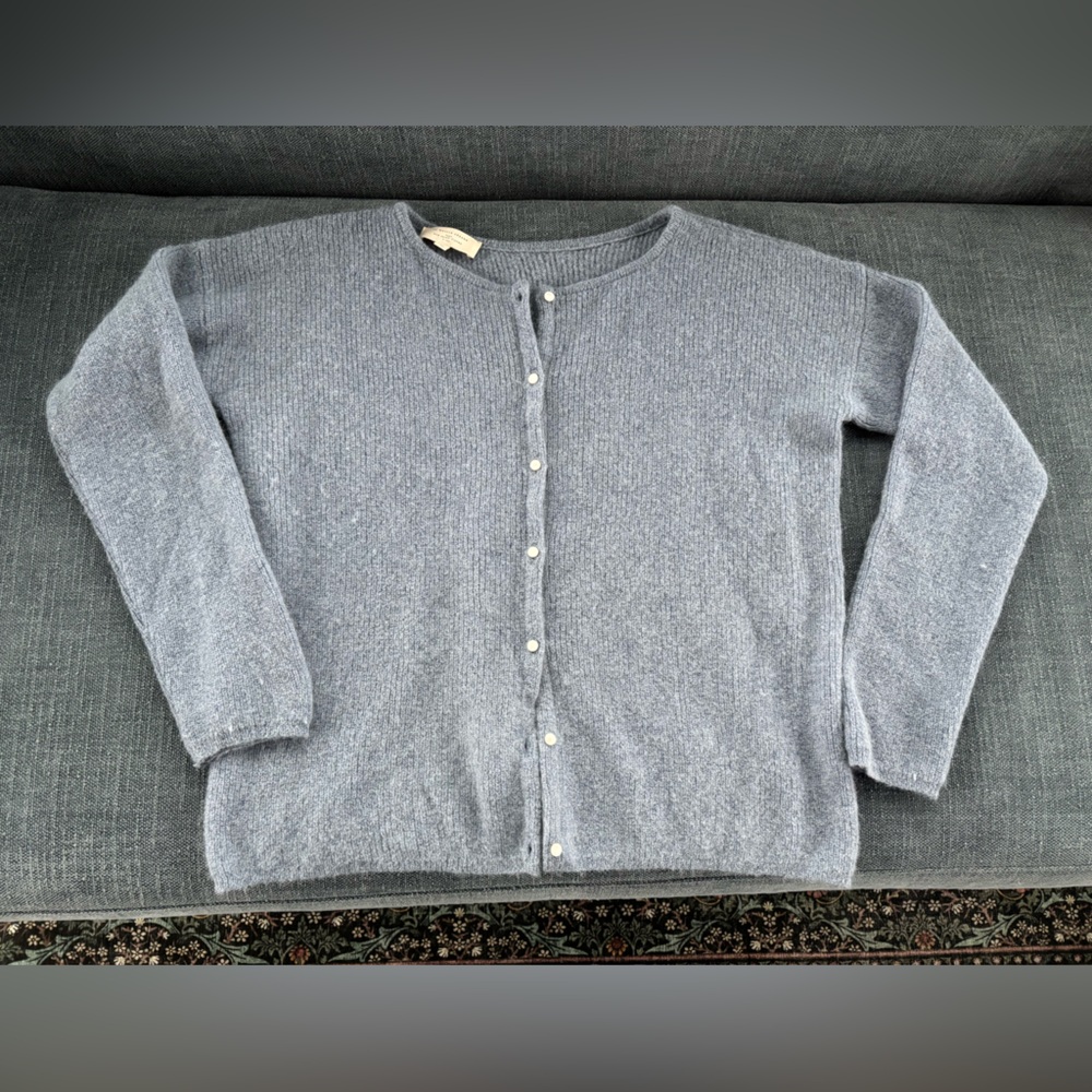Sezane Gaspard Cardigan - Vintage Blue - Size Medium